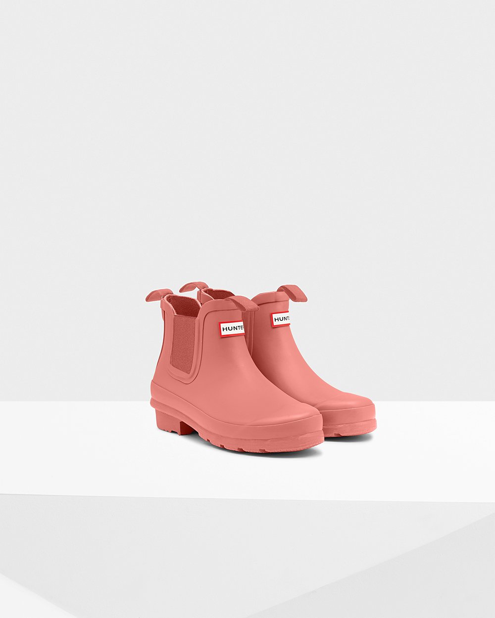 Botas Chelsea Hunter Niños - Original Big - Rosas - OIDTKPR-73